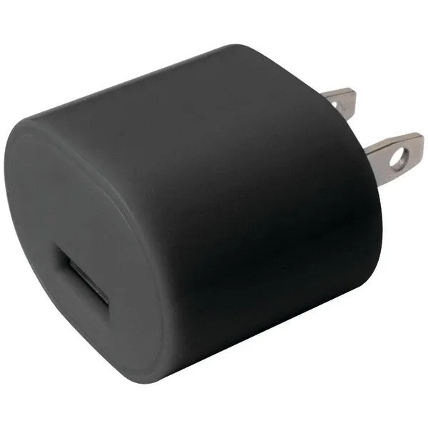 IESSENTIALS IE-AC1-USB 1-Amp USB Wall Charger (Black)