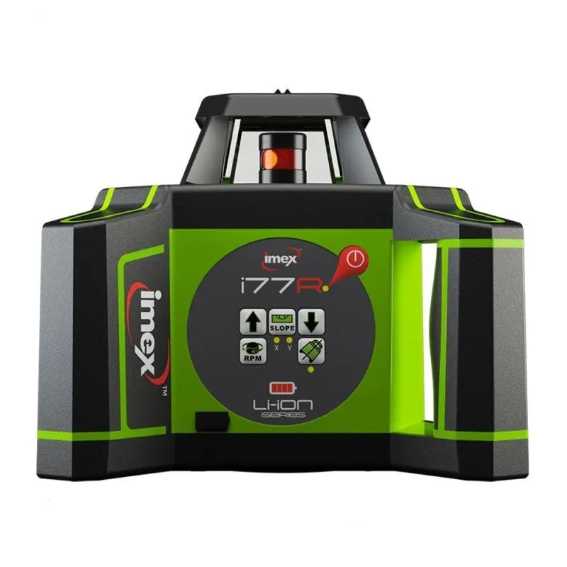 Imex i77R Red Rotating Laser Level Horizontal only with LRX10 Laser Receiver