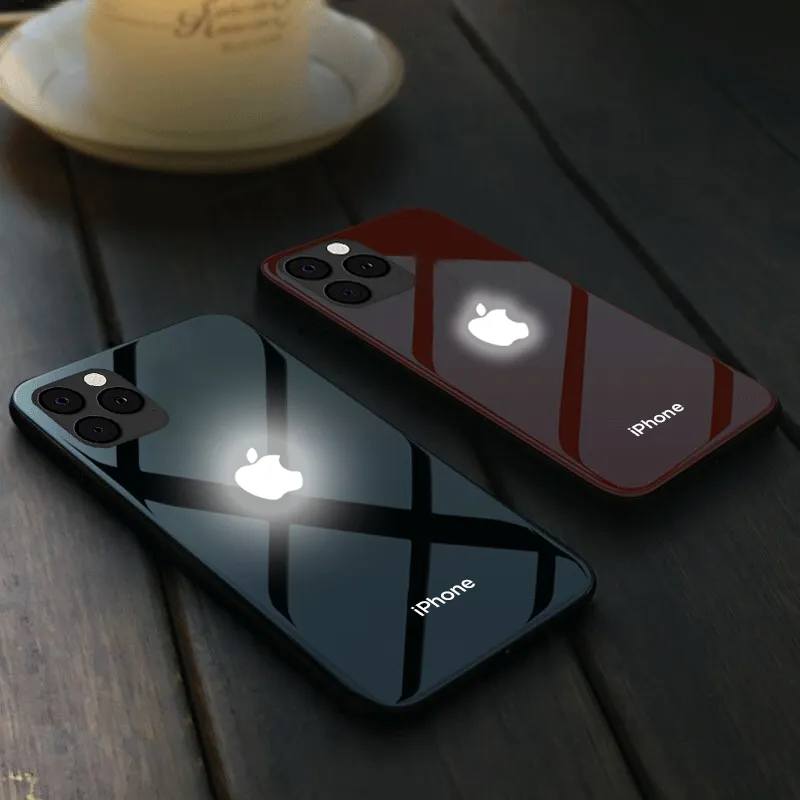 iPhone 11 Pro LED Logo Glass Back Case