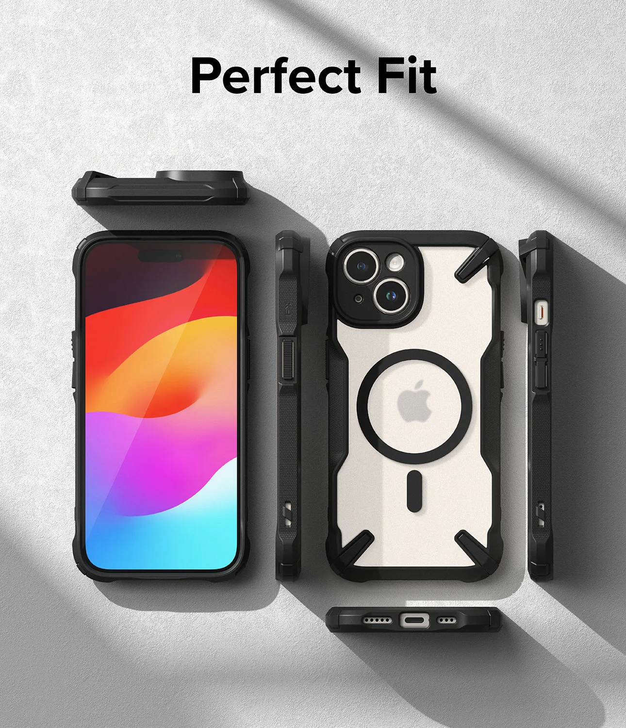 iPhone 15 Plus Case | Fusion-X Magnetic Matte Black