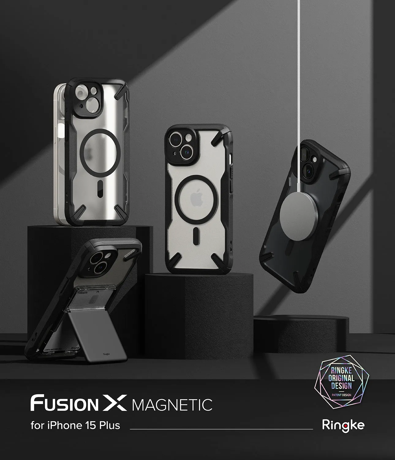 iPhone 15 Plus Case | Fusion-X Magnetic Matte Black