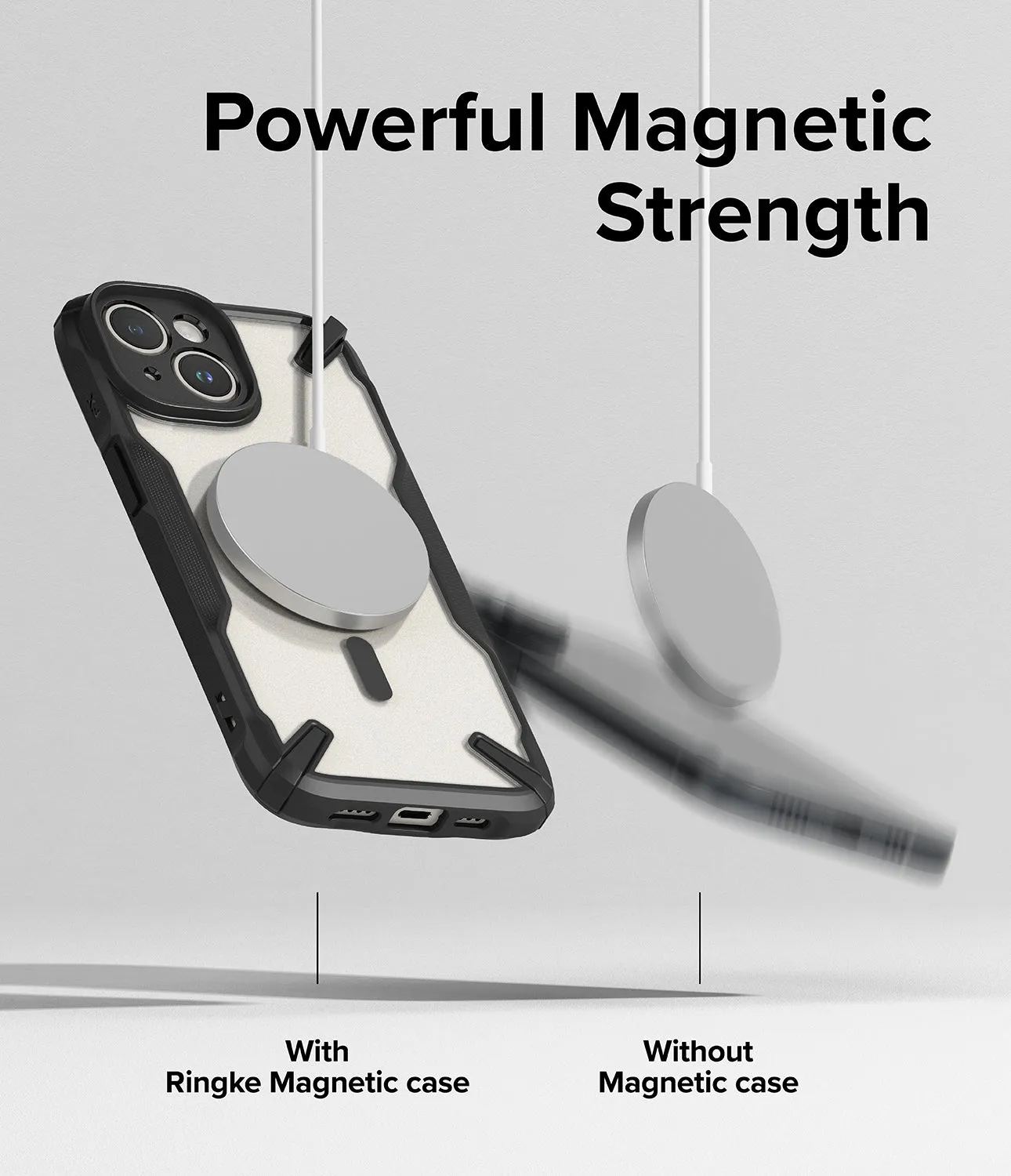 iPhone 15 Plus Case | Fusion-X Magnetic Matte Black