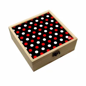 Jewellery Box Makepup Organizer -  Red And White Dots