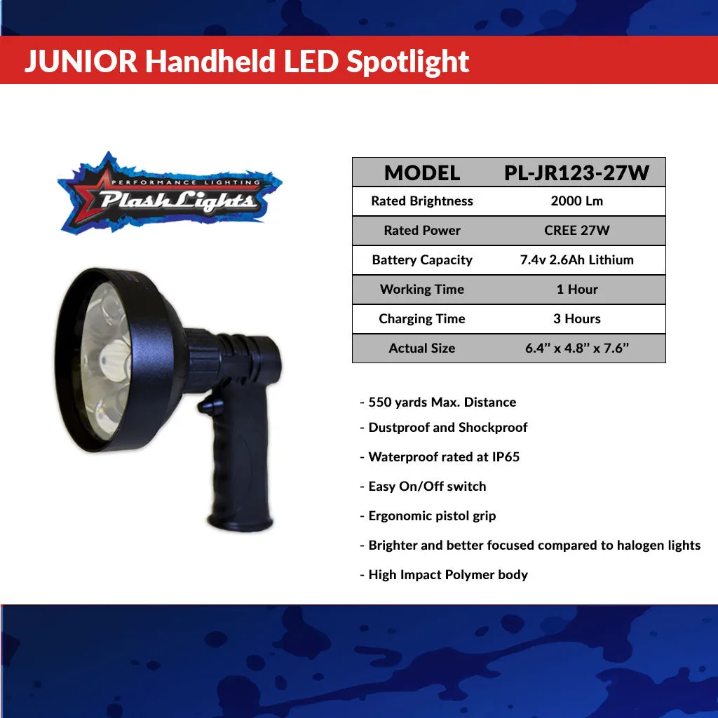 Junior Rechargeable Handheld LED Spotlight