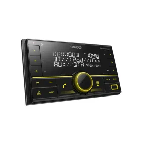 Kenwood DPX-M3300BT 4 x 50W Mechless Double DIN Receiver Head Unit with Bluetooth and iPhone Support