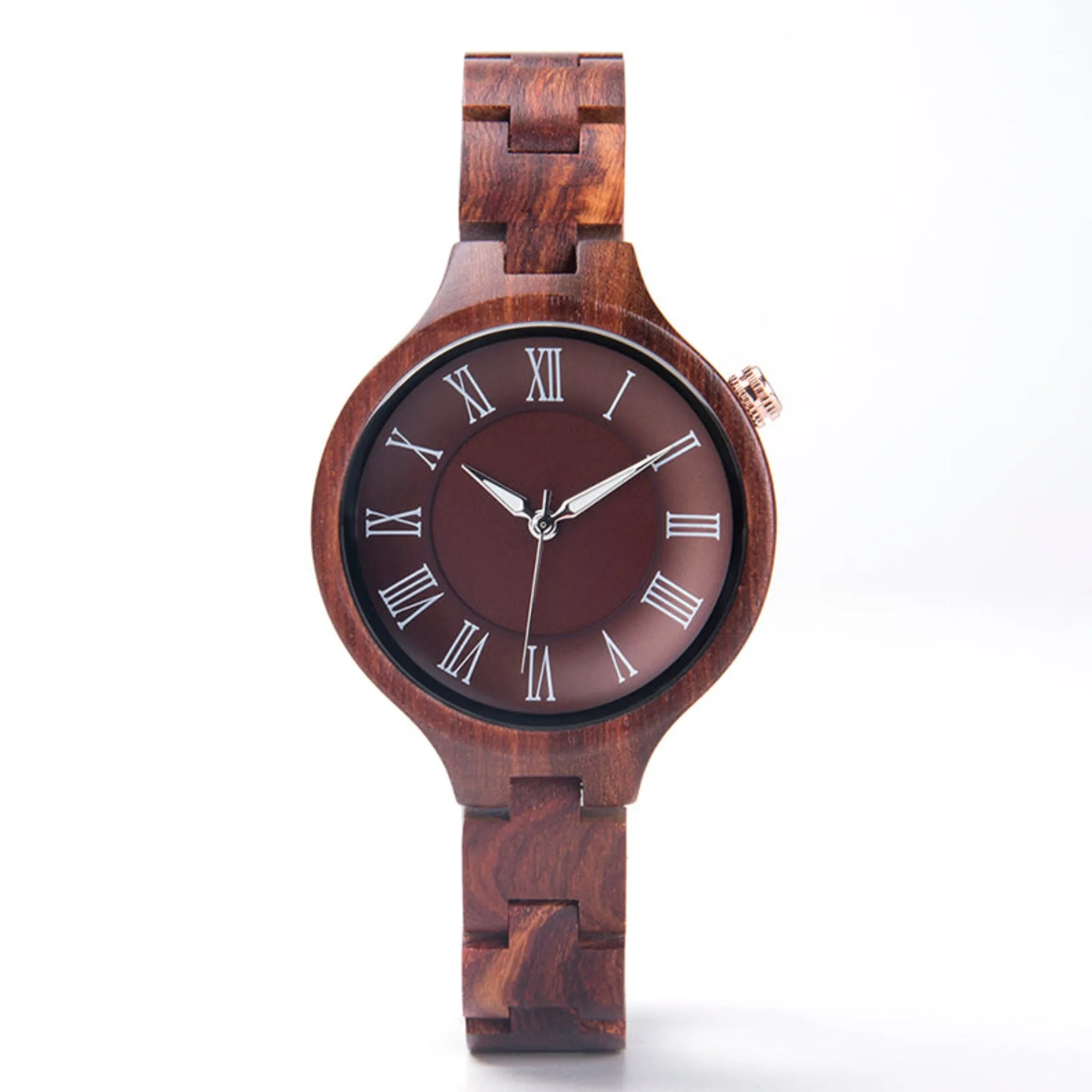 Kherlen - Red Face Red Sandalwood Lady Watch