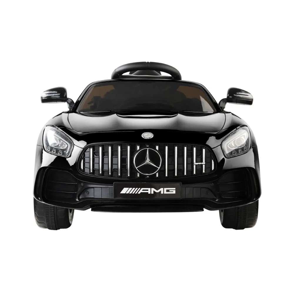 Kids 12V Electric Ride On Car, Mercedes AMG GTR, Black, licensed