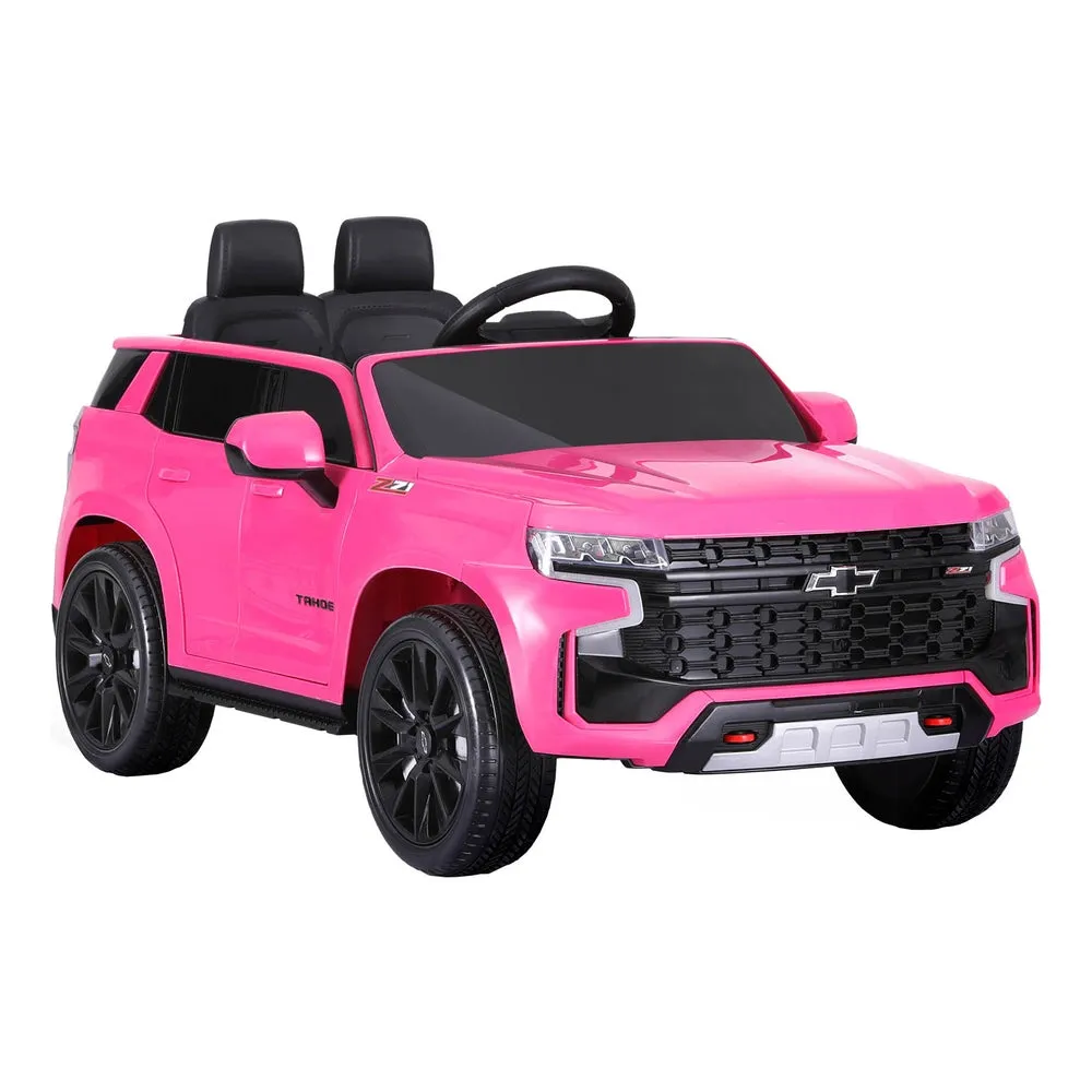 Kids Ride On Car Licensed Chevrolet Tahoe Electric Toys Horn Remote 12V - Pink