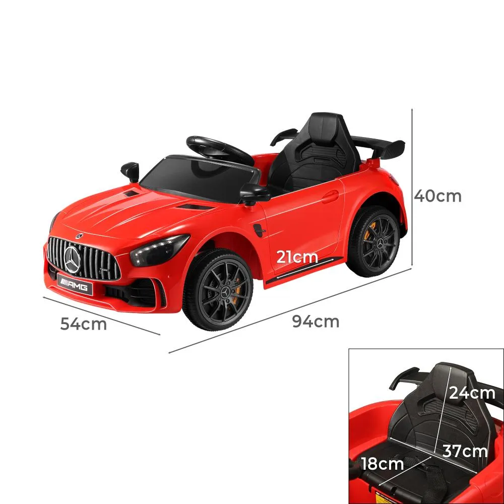 Kids Ride On Car Mercedes-Benz AMG GTR Licensed Electric Vehicle Toy Gift 12V Red