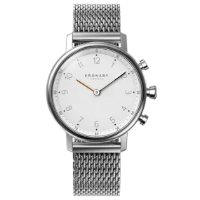 Kronaby Nord 38mm Hybrid Smartwatch - White, Steel