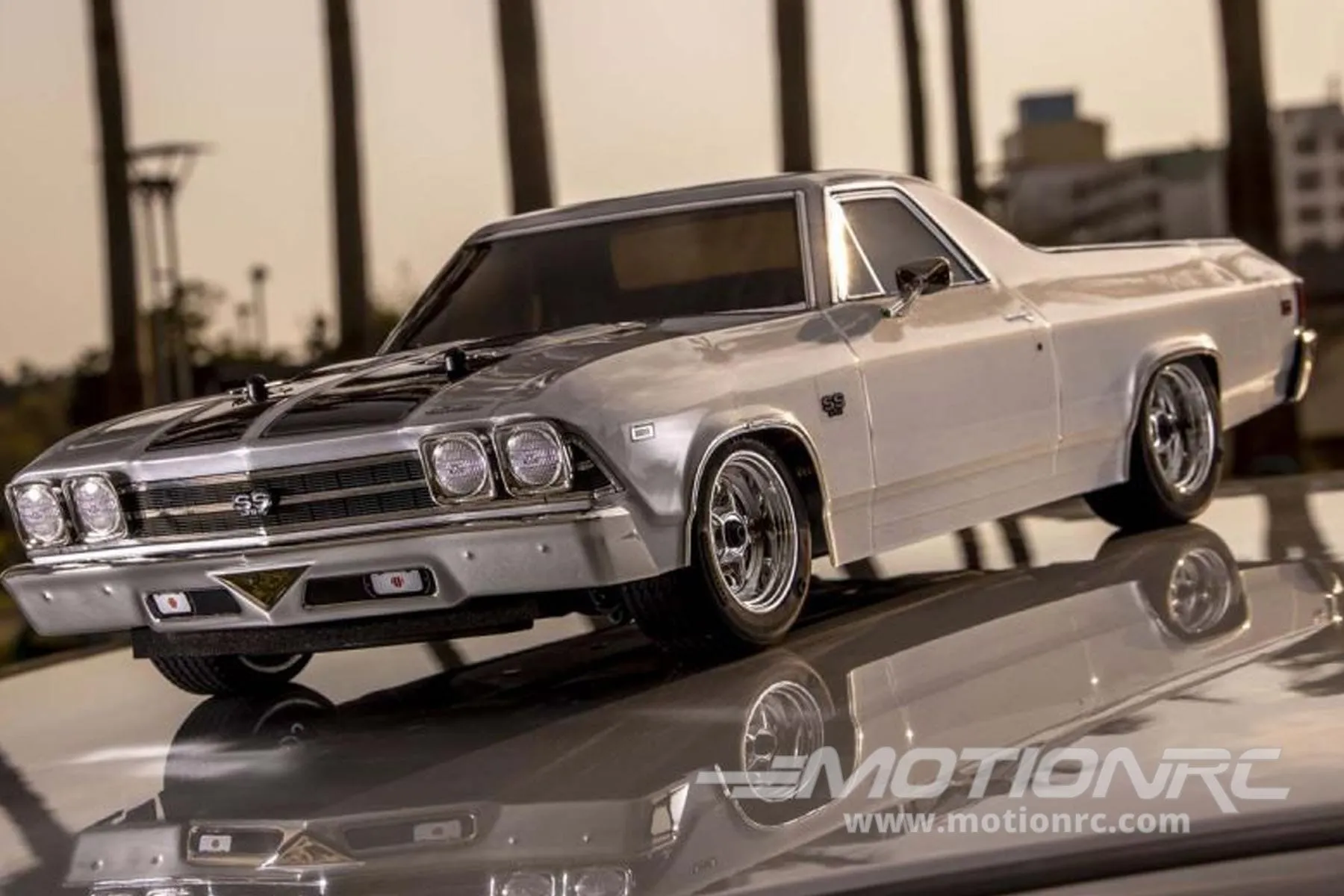 Kyosho Fazer Mk2 FZ02L 1969 Chevy El Camino SS396 Silver 1/10 Scale 4WD Car - RTR