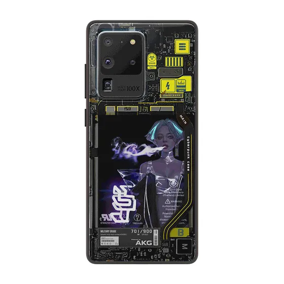 Lady Purple Industrial LED Case for Samsung