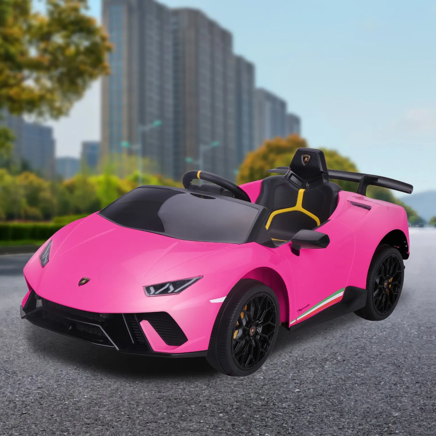 Lamborghini Performante Kids Pink Electric Ride On Car - Kahuna