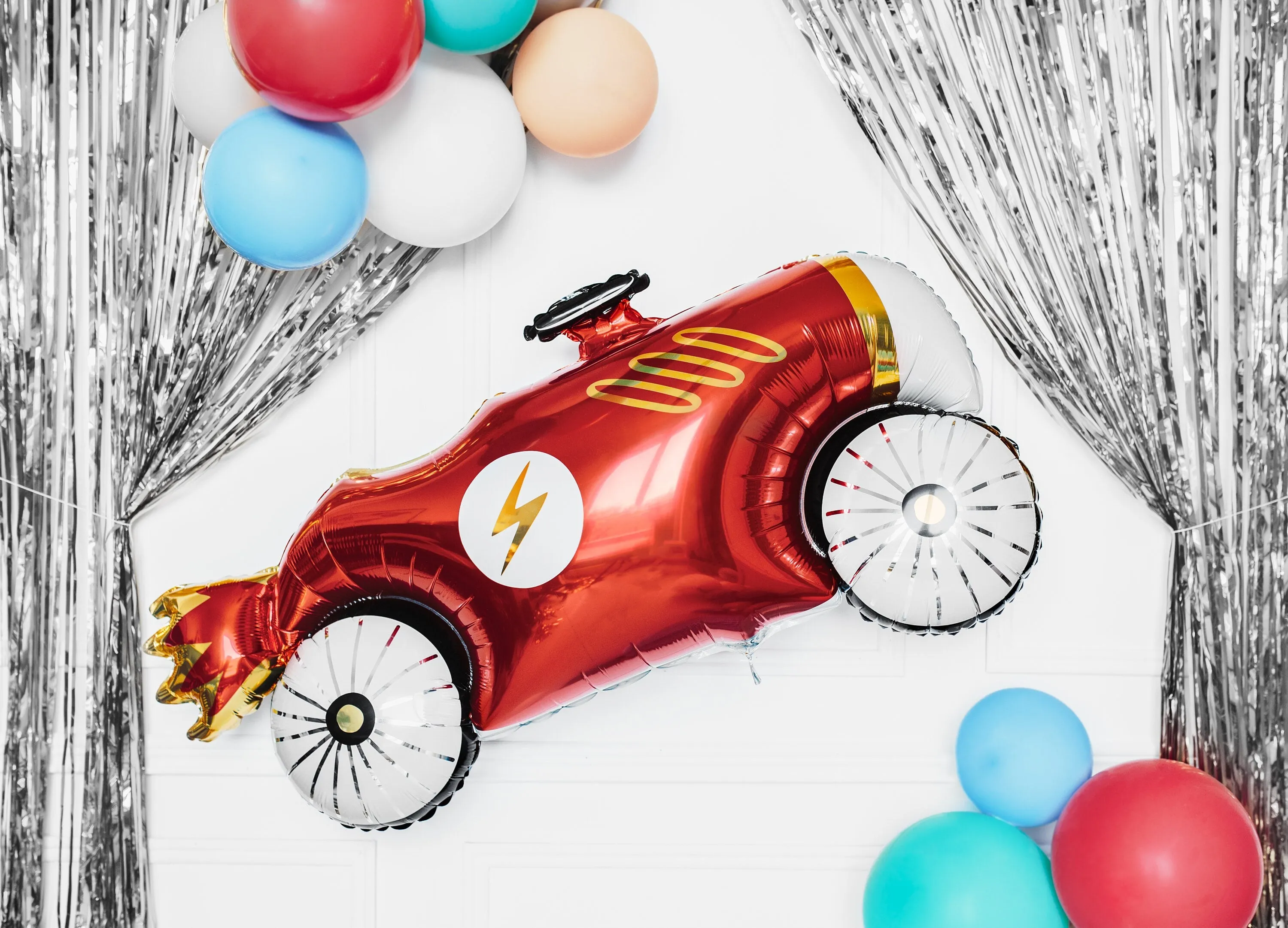 Large Car Balloon, Vintage Automobile Mylar Balloon Can Be Inflated With or Without Helium, 36" Long