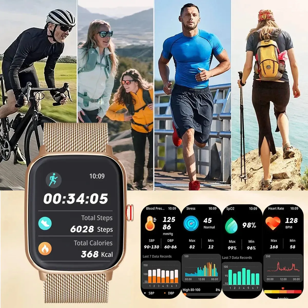 LAXASFIT Men's Smartwatch Women's Gift 1.85HD Full Touch Screen Sports Fitness Watch Bluetooth Call Smartwatch Watch 2024 New