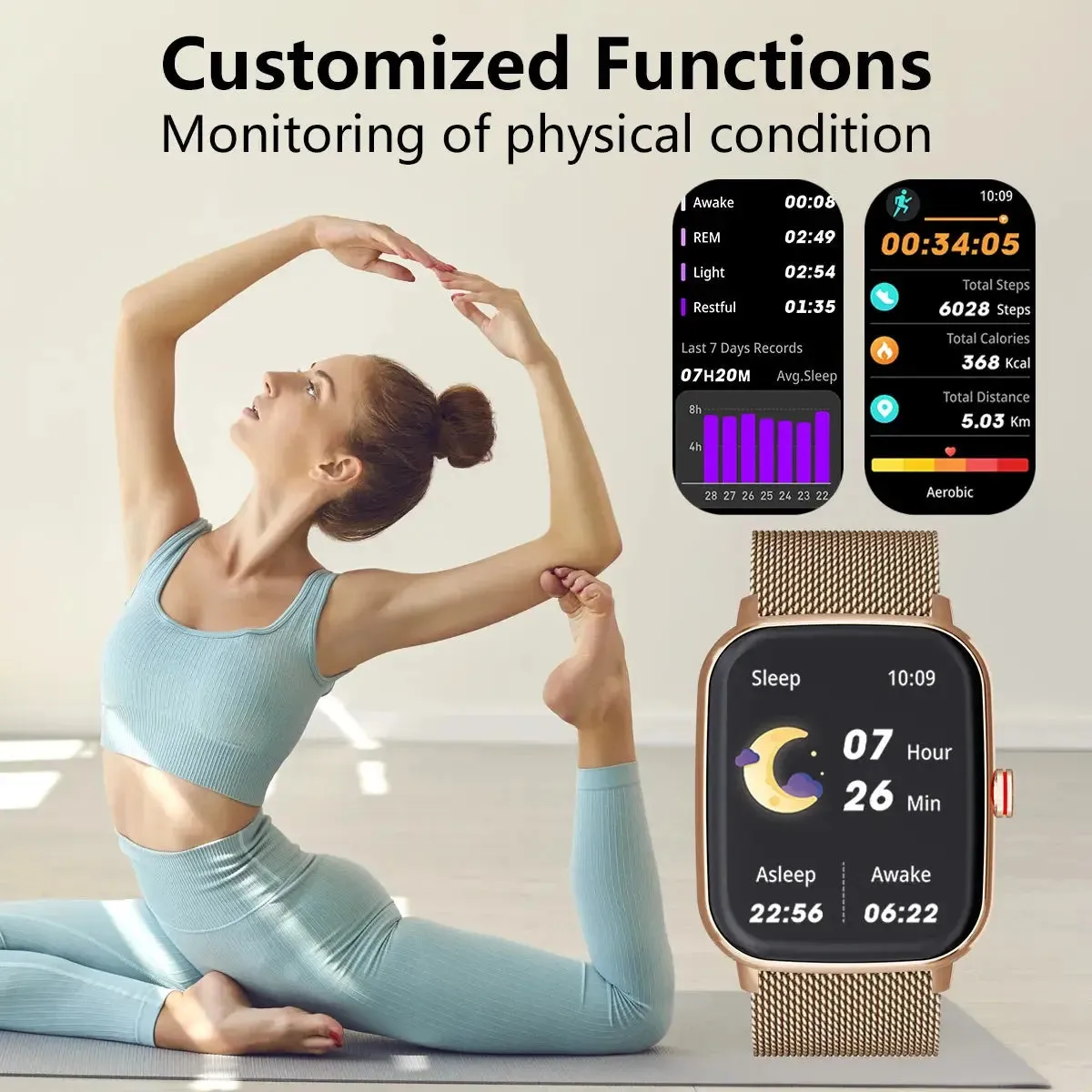 LAXASFIT Men's Smartwatch Women's Gift 1.85HD Full Touch Screen Sports Fitness Watch Bluetooth Call Smartwatch Watch 2024 New