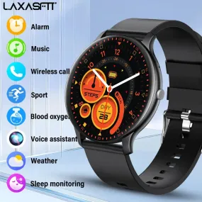 LAXASFIT Smart Watch Men Women Full Touch Screen Sport Fitness Watch Man IP67 Waterproof Bluetooth For Android IOS Smart Watch