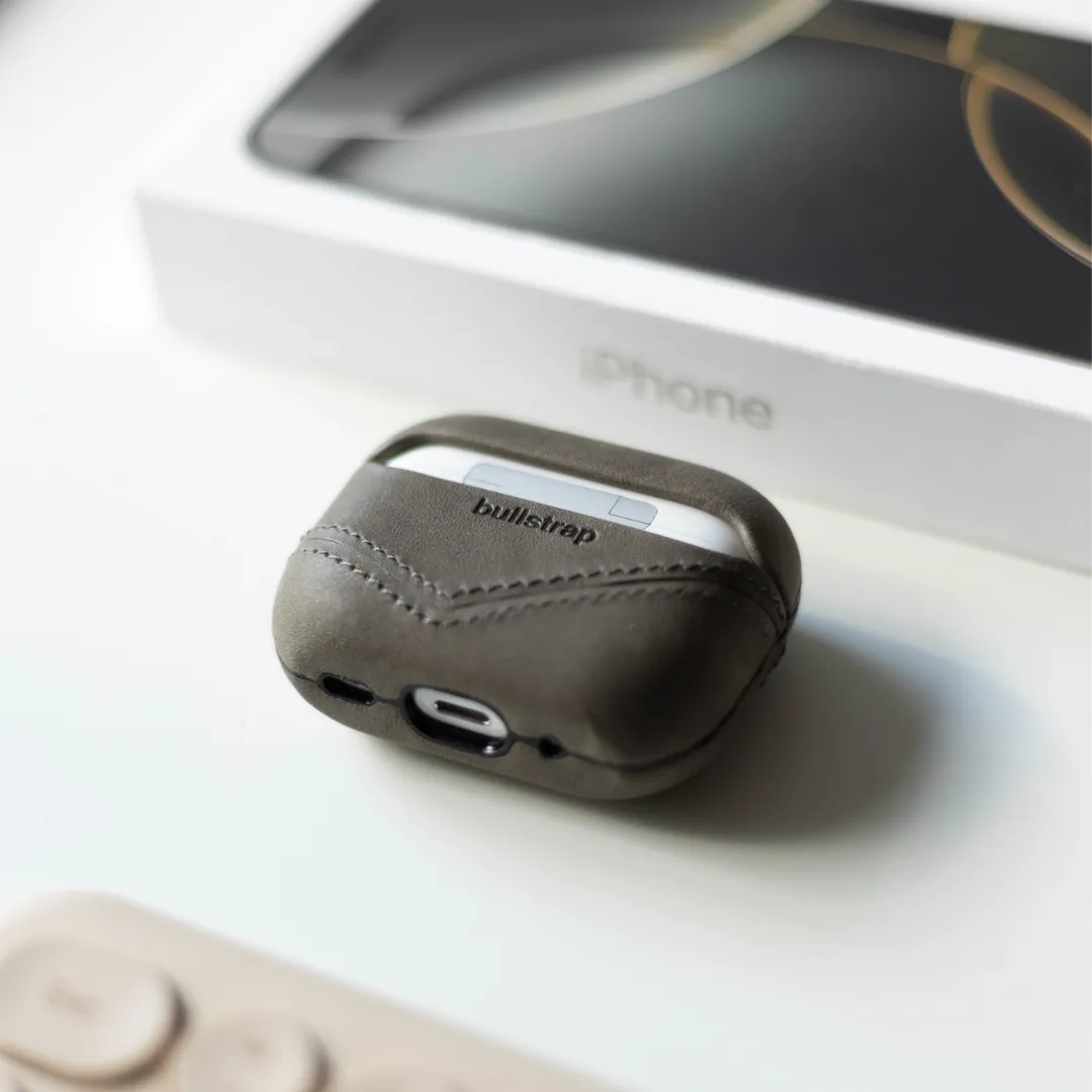 Leather AirPods Cases - SLATE