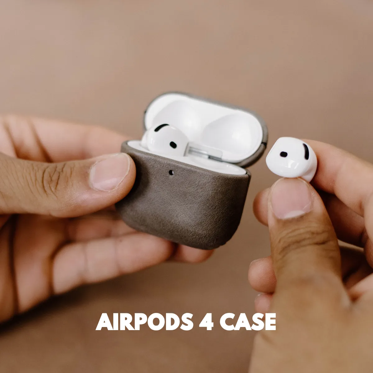 Leather AirPods Cases - SLATE