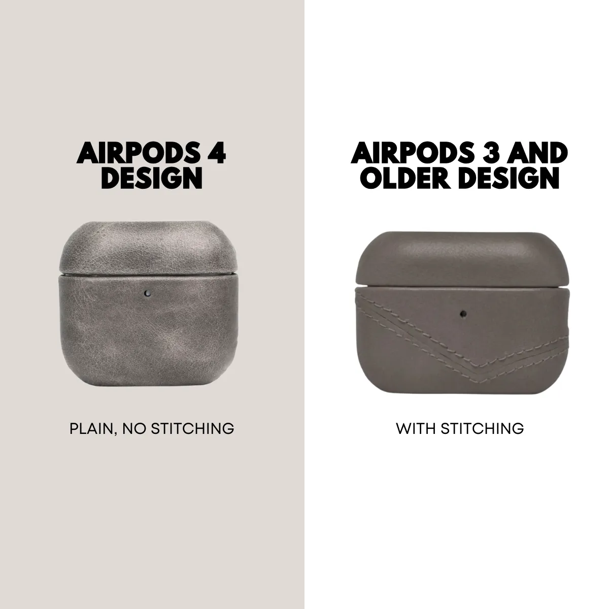 Leather AirPods Cases - SLATE