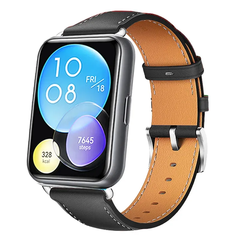 Leather Band For Huawei Watch Fit 2 Strap Smartwatch Replacement Sport Wristband Bracelet correa Huawei watch Fit 2 Accessories