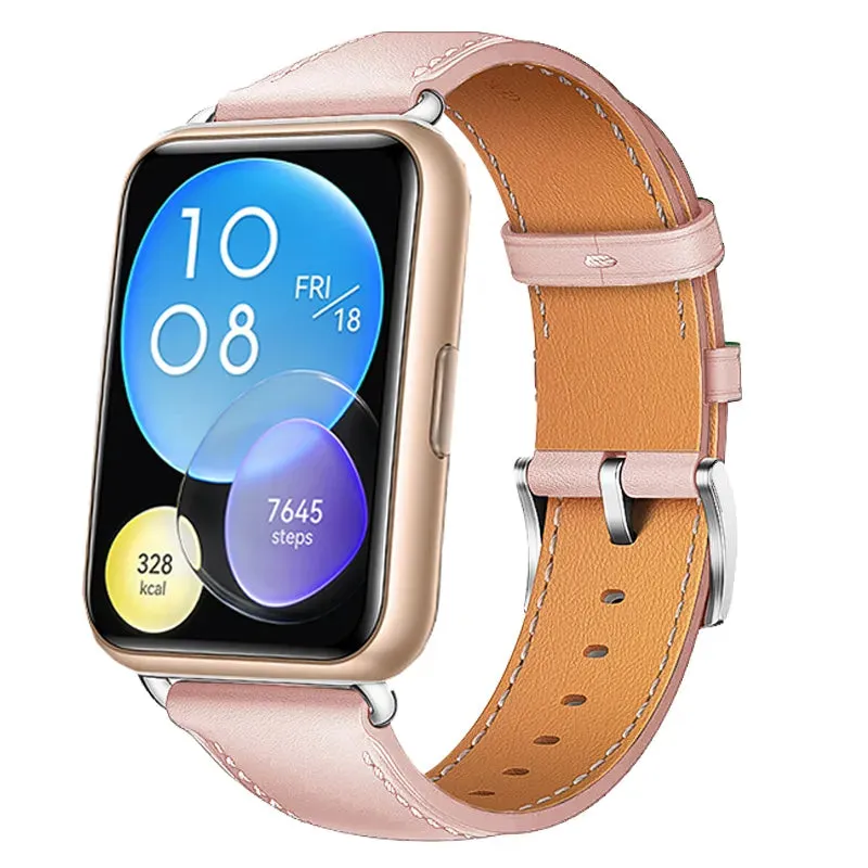 Leather Band For Huawei Watch Fit 2 Strap Smartwatch Replacement Sport Wristband Bracelet correa Huawei watch Fit 2 Accessories