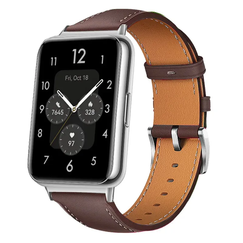 Leather Band For Huawei Watch Fit 2 Strap Smartwatch Replacement Sport Wristband Bracelet correa Huawei watch Fit 2 Accessories