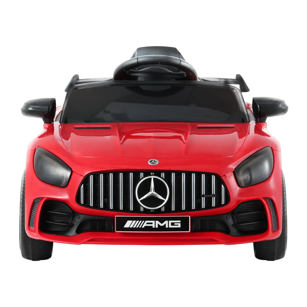 Licensed Red Mercedes-Benz AMG GTR with Remote Control - Kids Ride On Electric Car