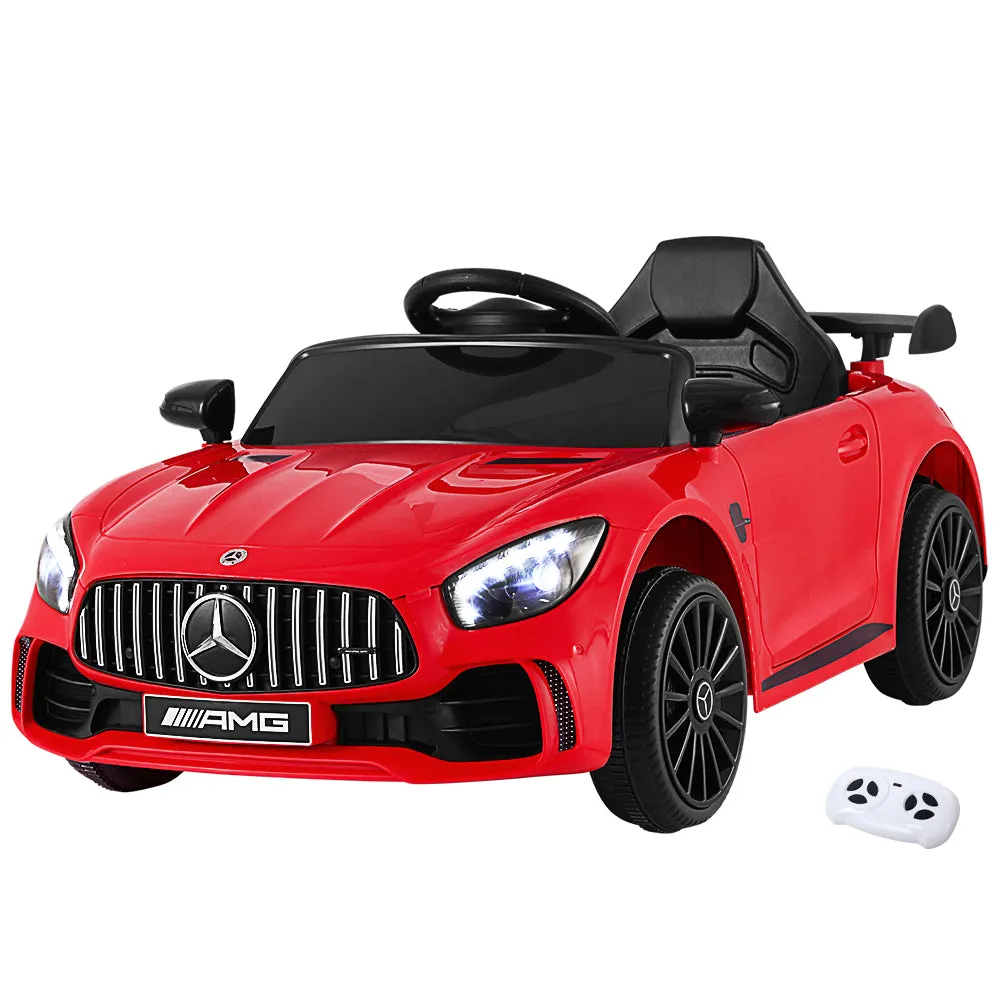 Licensed Red Mercedes-Benz AMG GTR with Remote Control - Kids Ride On Electric Car