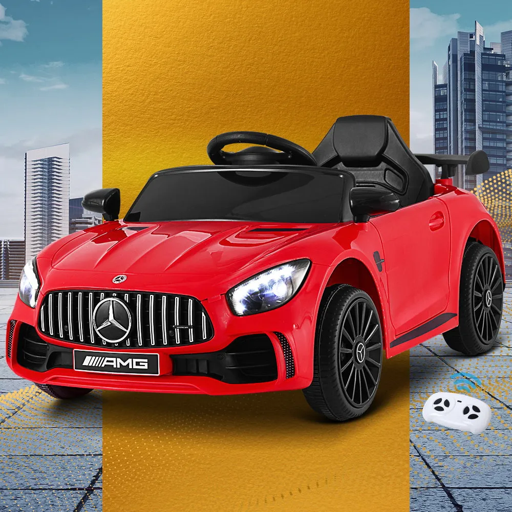 Licensed Red Mercedes-Benz AMG GTR with Remote Control - Kids Ride On Electric Car