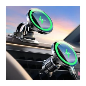 LISEN 15W MagSafe Universal Magnetic Wireless Car Mount Charger