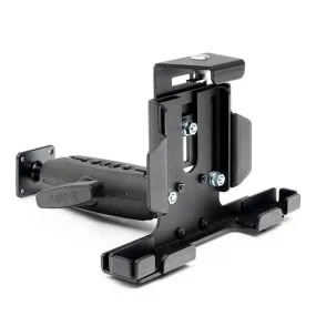 LockVise™ Metal Locking Tablet Mount with Drill Base Mount and 5" Metal Shaft