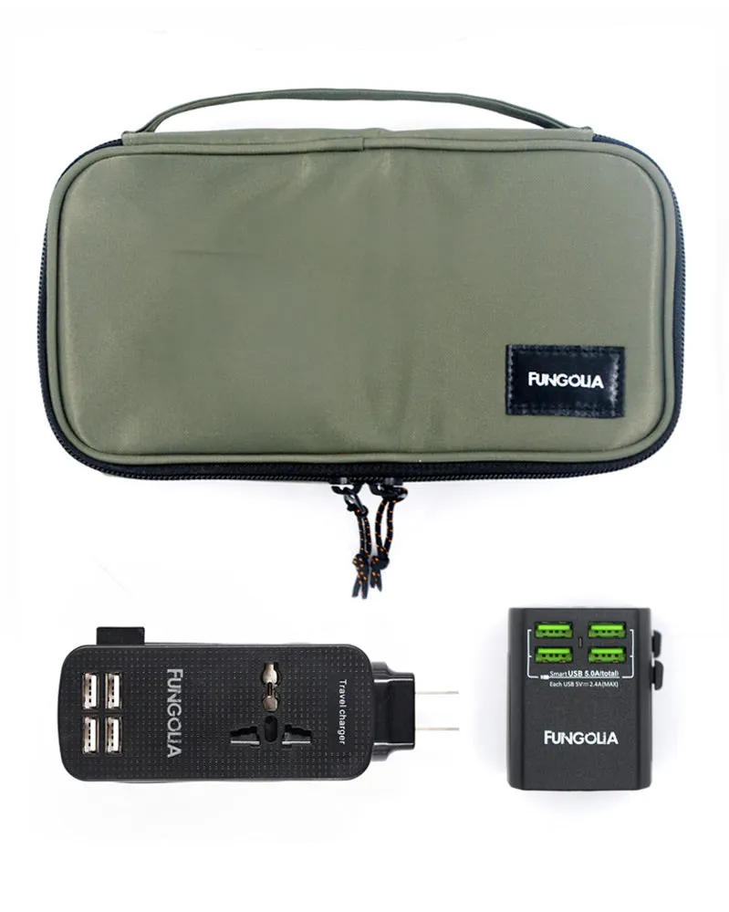 <A 000a001m09b> Fungolia Ultimate Charging Kit - Green (Pouch Adaptor Extension Cord Charger)