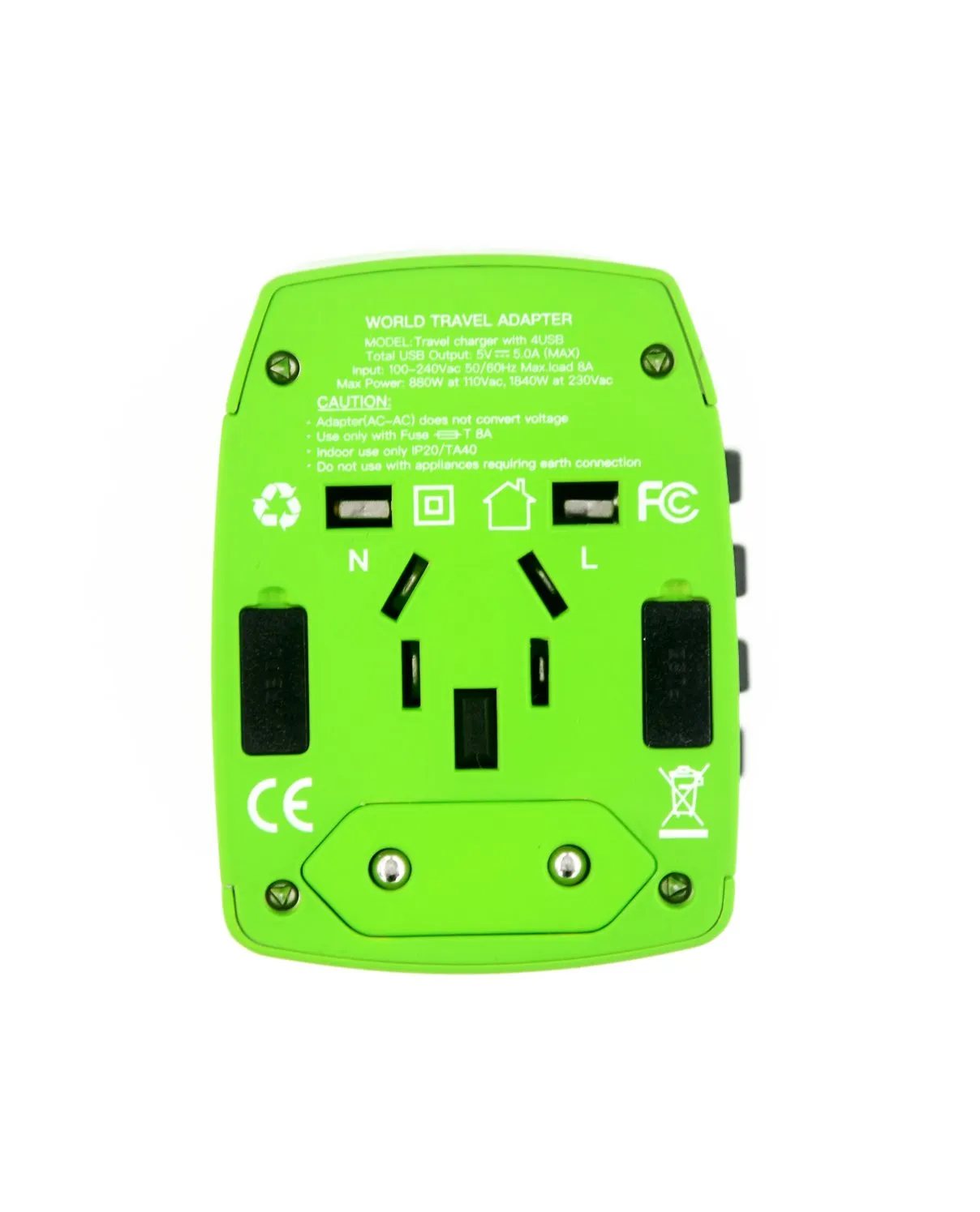 <A 000a001m09b> Fungolia Ultimate Charging Kit - Green (Pouch Adaptor Extension Cord Charger)