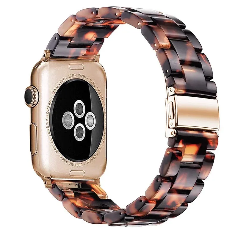 Luxurious Resin Link Band For Apple Watch Multiple Colors Available