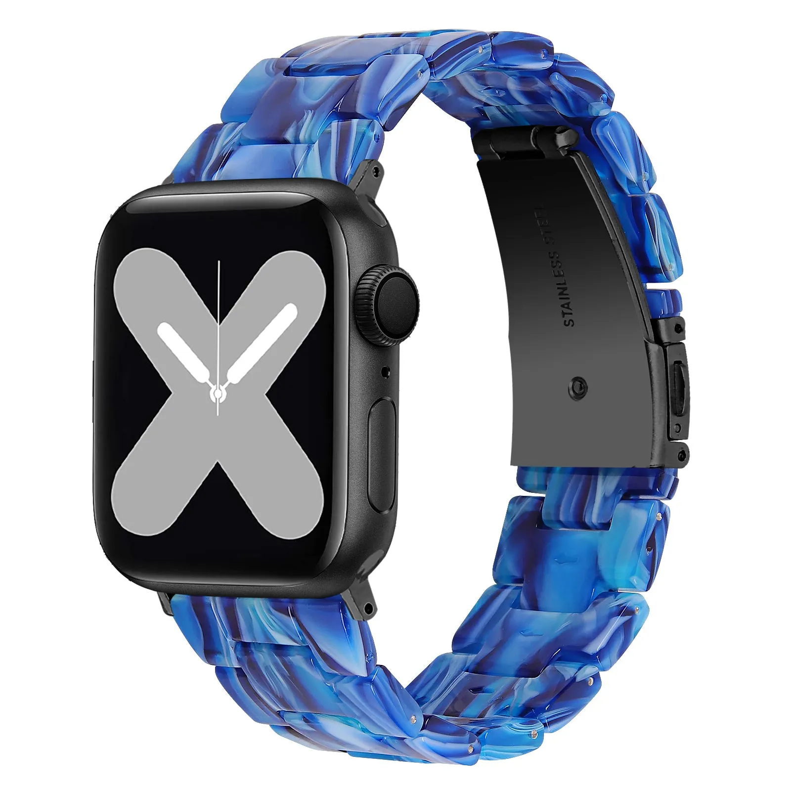 Luxurious Resin Link Band For Apple Watch Multiple Colors Available