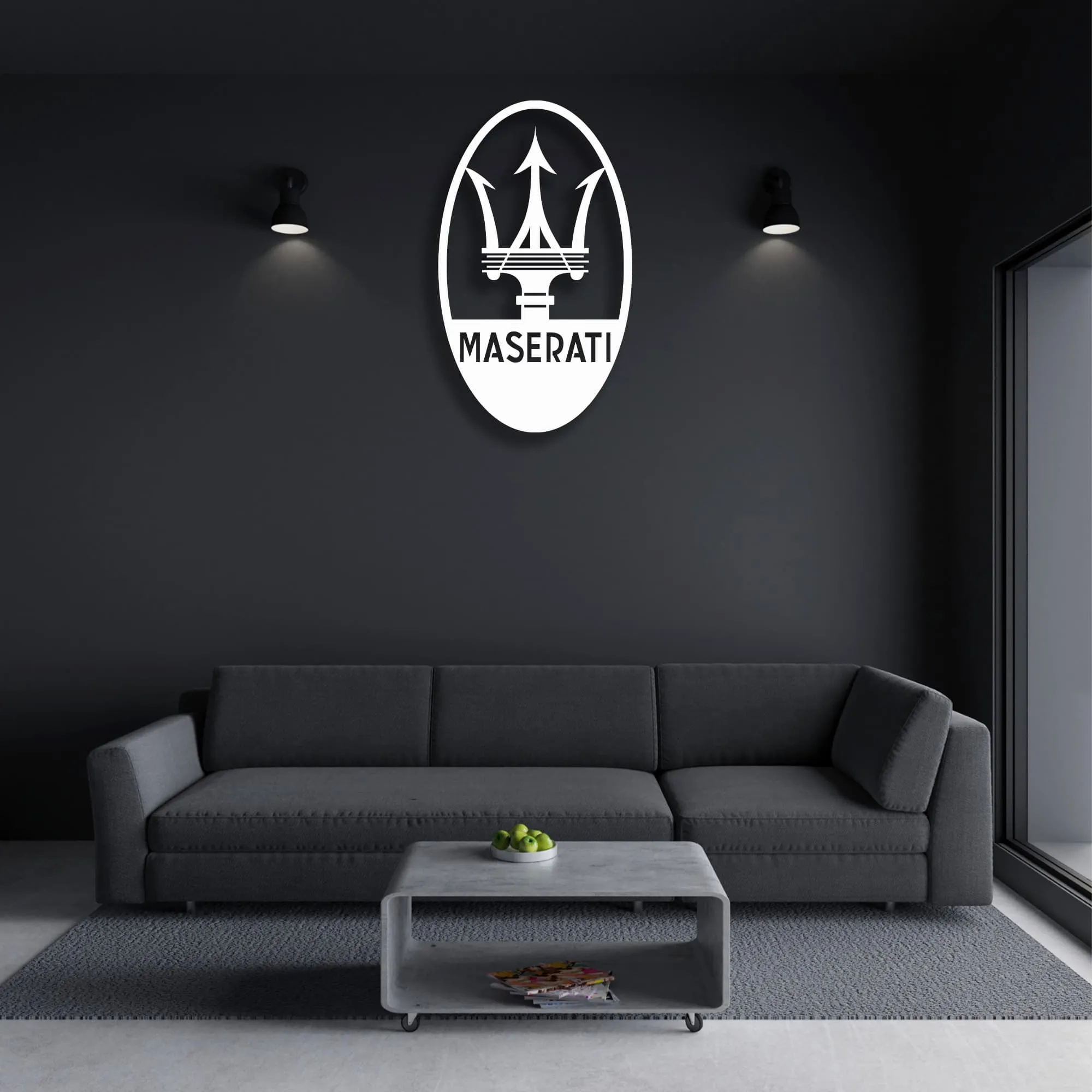 Maserati Metal Logo