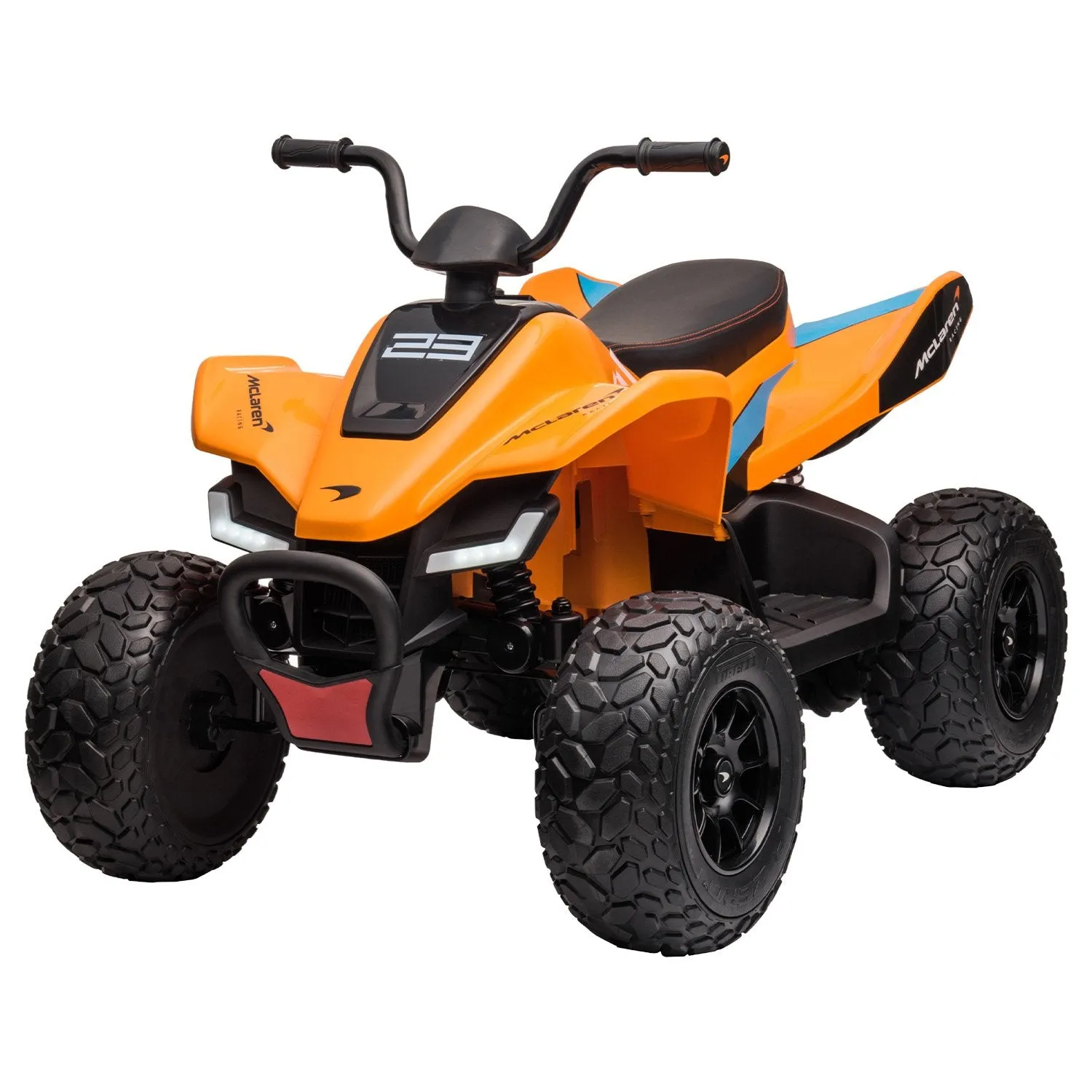 McLaren MCL35 Ride On Quad Bike-LED, Radio, MP3, Orange