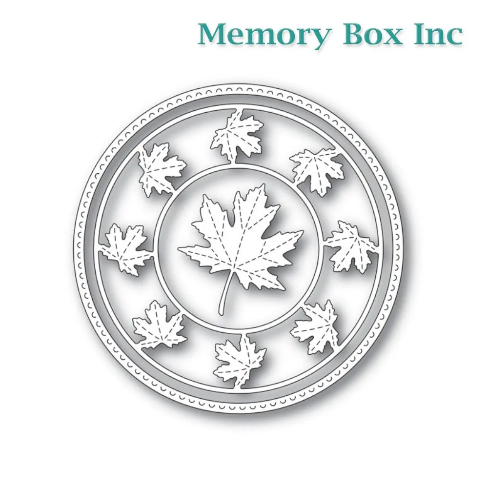 Memory Box - Stitched Maple Circle Frame craft die*