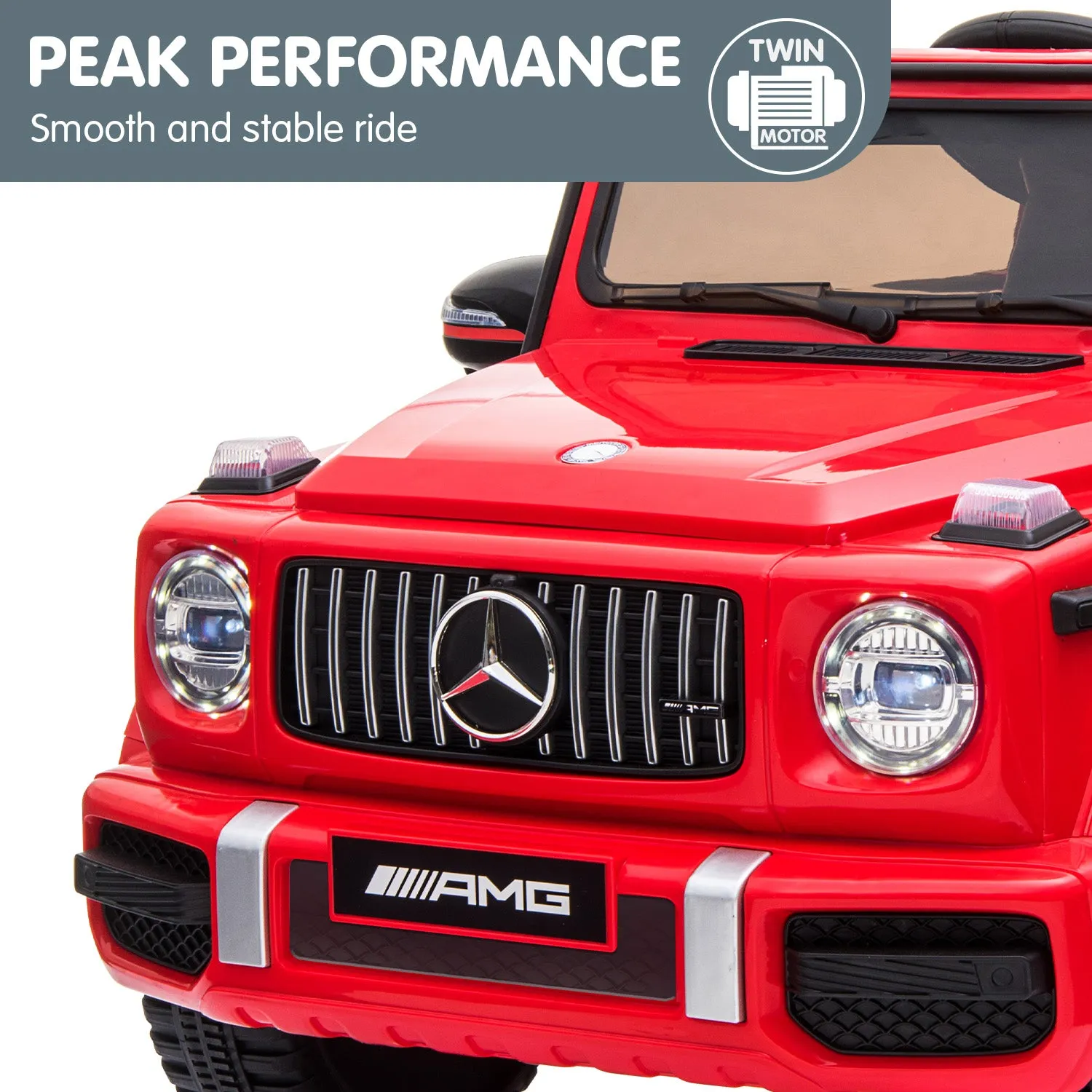 Mercedes Benz AMG G63 Electric Ride On Car with Remote - Red