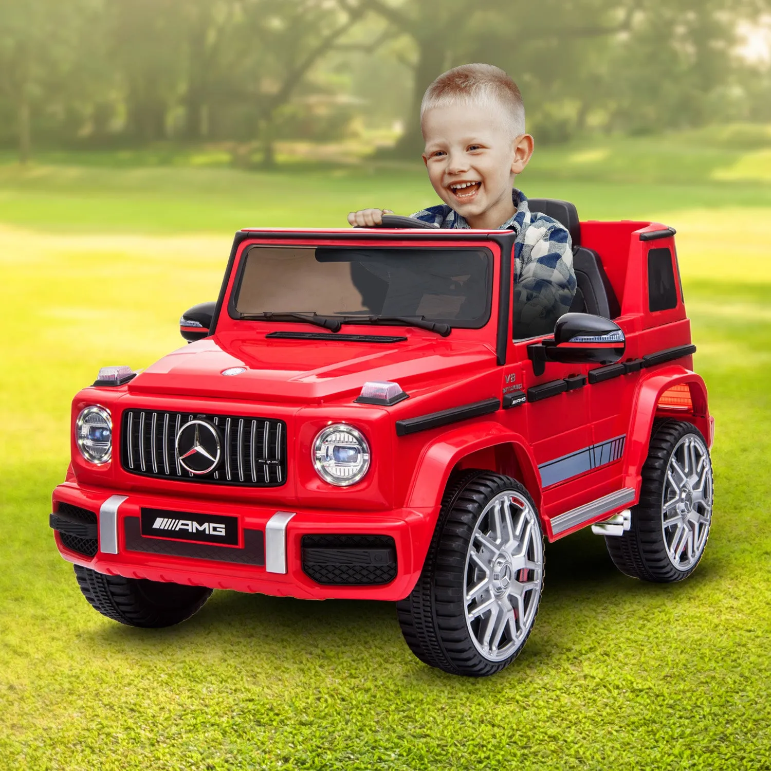 Mercedes Benz AMG G63 Electric Ride On Car with Remote - Red