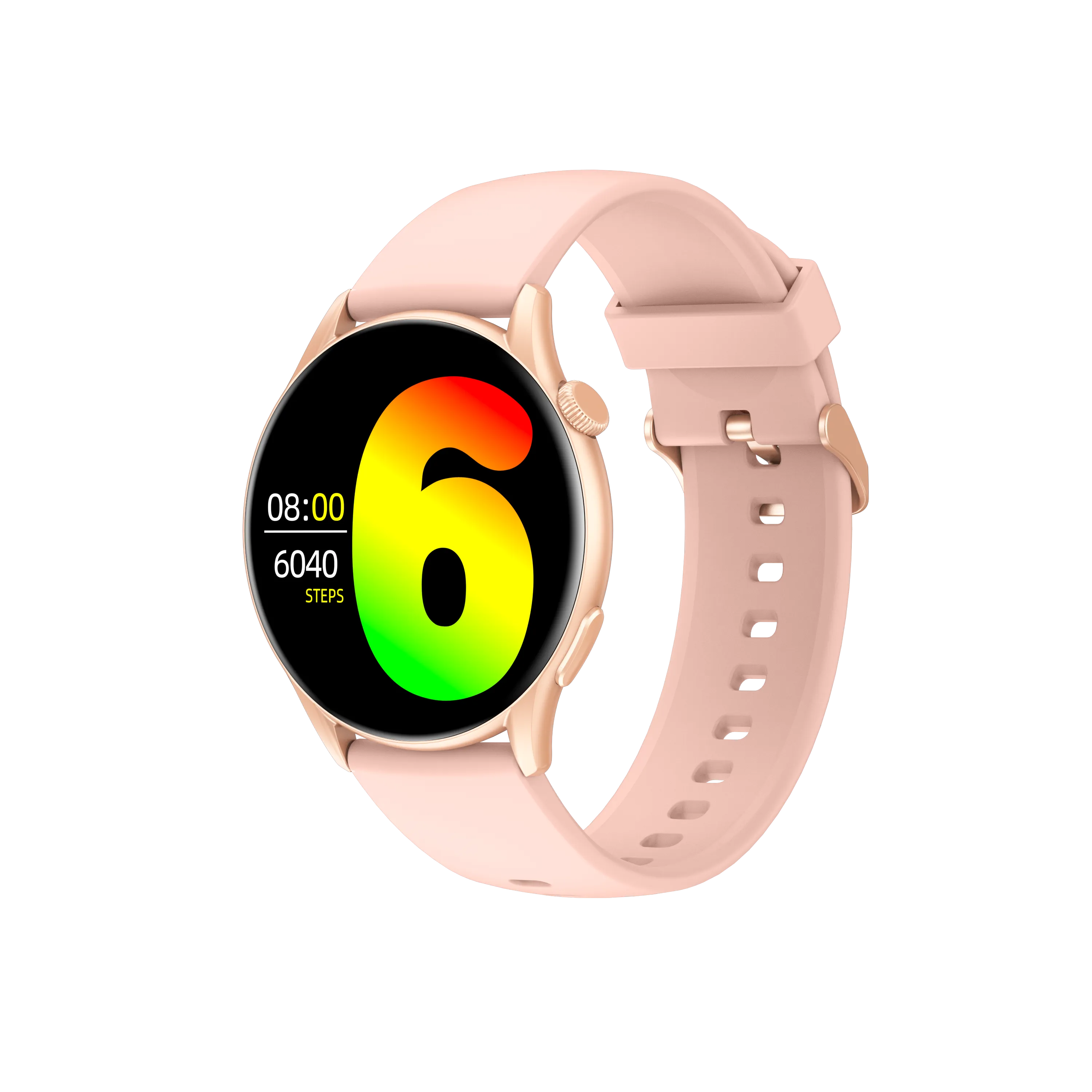 Montre Connectée 1.43" AMOLED Rosegold Case with Pink Strap