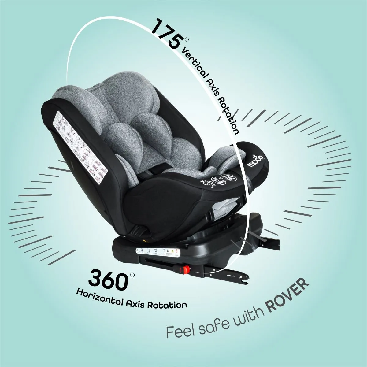 Moon Rover Car Seat Black