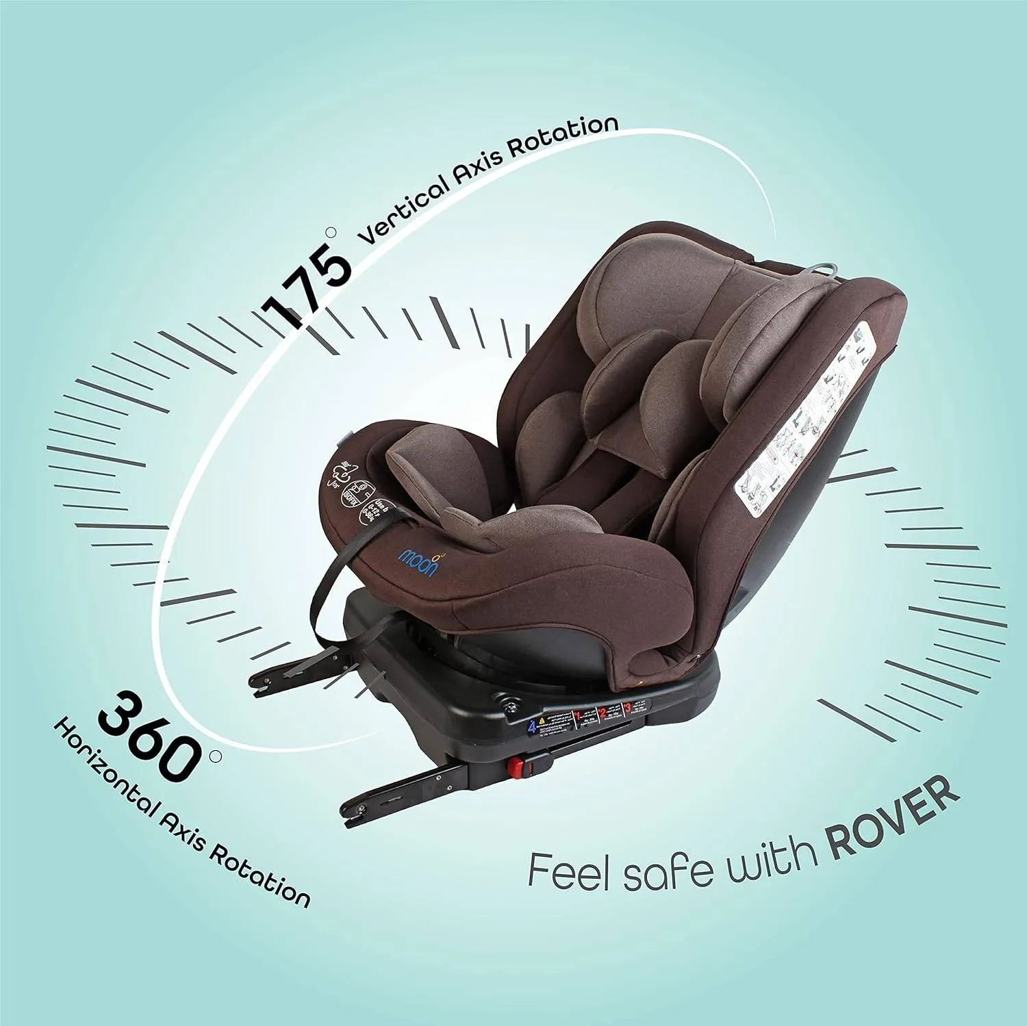 Moon Rover Car Seat Brown