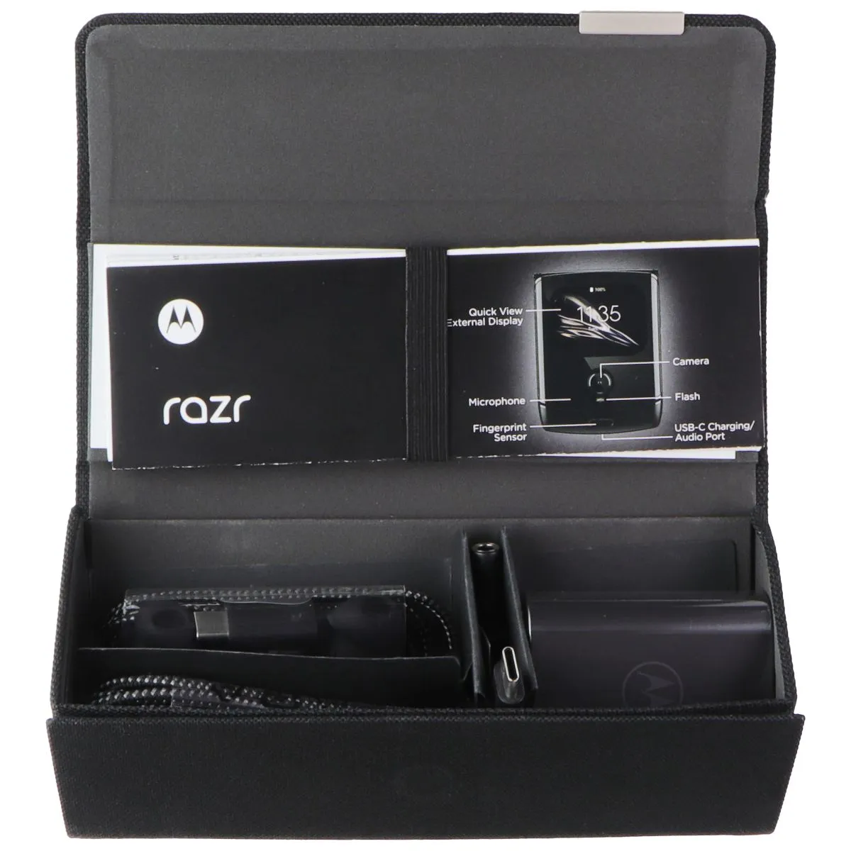 Motorola Razr Hard Carry Case with Accessories