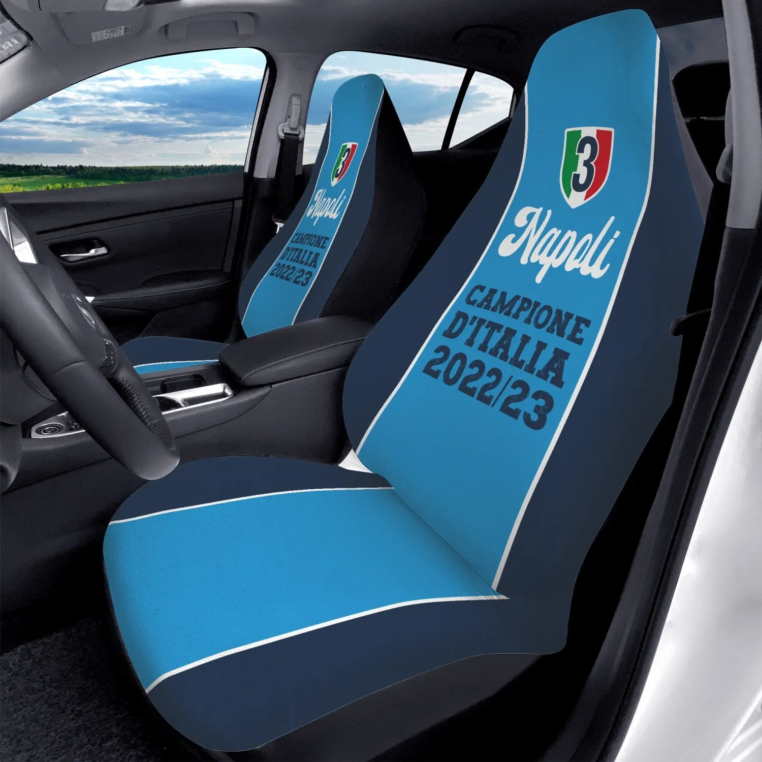 Napoli campione d'Italia - Microfiber Car Seats Cover 2Pcs