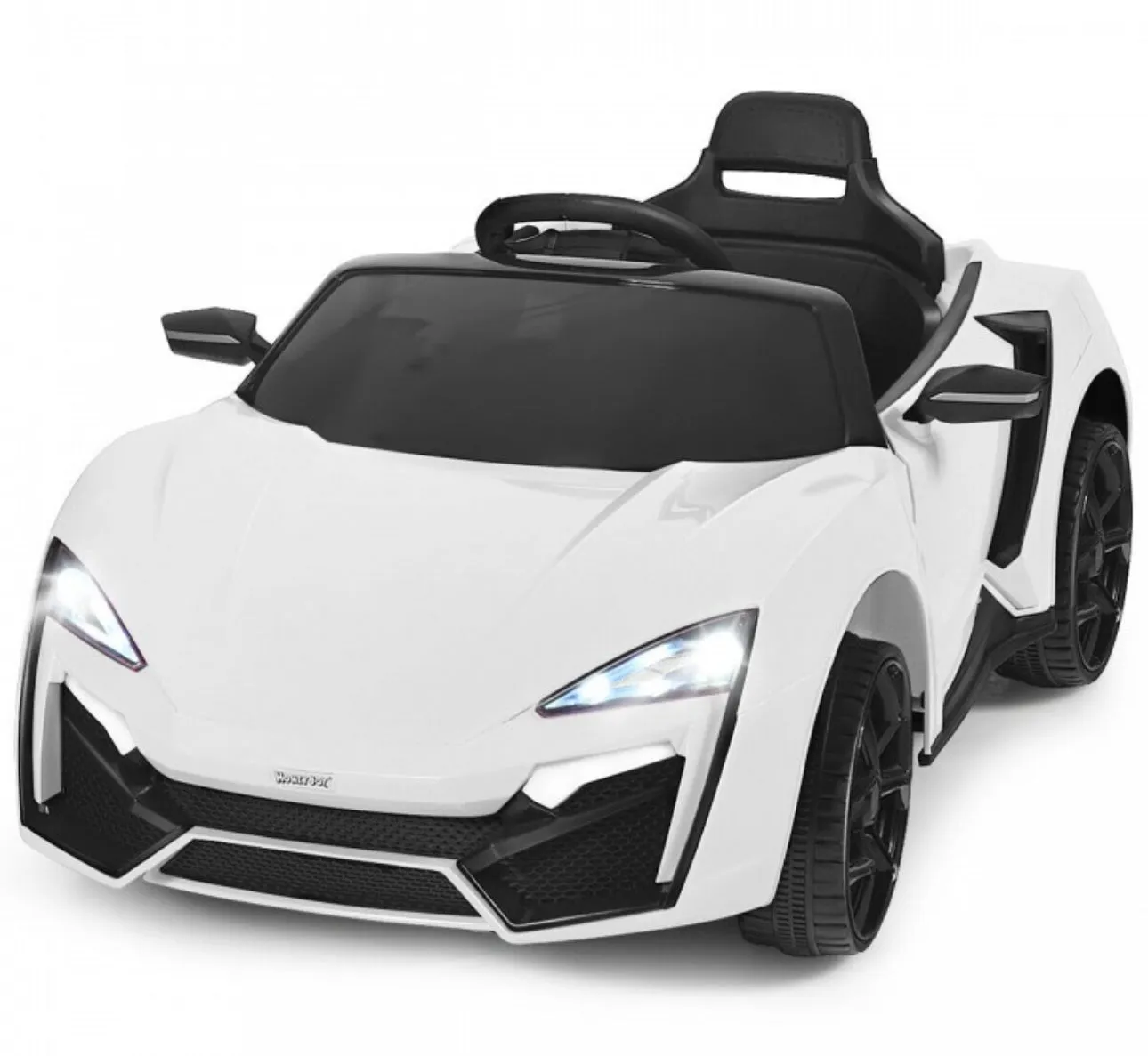 New 2025 McLaren Style 12V Ride On Car 1 Seater | LED Lights | Cool Open Doors | Seatbelt | Big Seat | Push To Start | Music | Remote