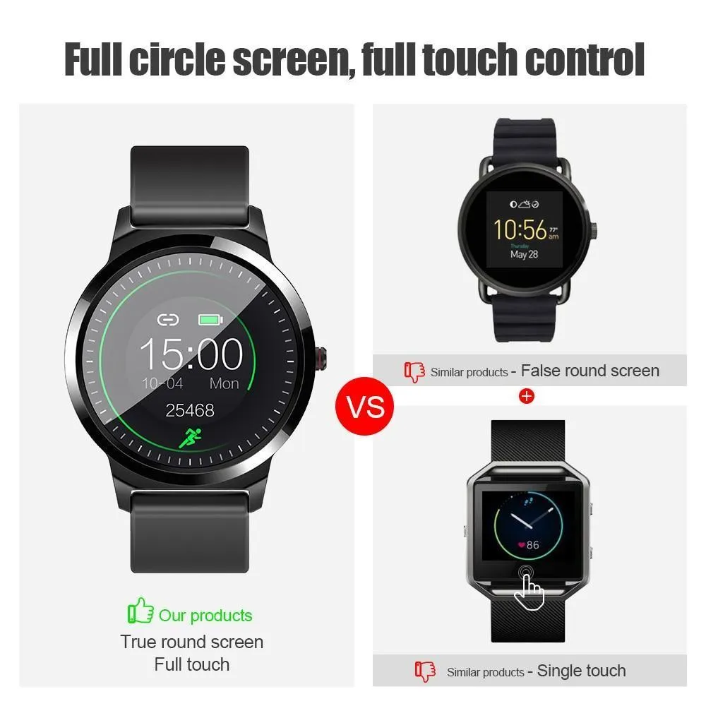 New Fitness Heart Rate Tracker Detection Water-Resistant Digital Wrist Smartwatch For iPhone Android Samsung