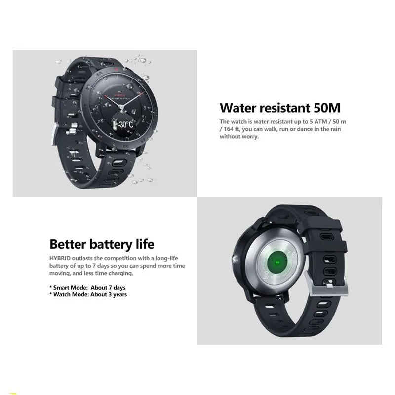 New Heart Rate Monitor Real-Time Weather Temperature Sport Fitness Tracker 50M Waterproof Smartwatch For iPhone Android