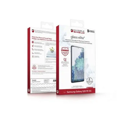 New - ZAGG Samsung Galaxy S20 FE 5G InvisibleShield Glass Elite  Screen Protector with Anti-Microbial Technology